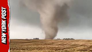 Storm Chasers Capture Destructive Tornado Ripping Through Nebraska