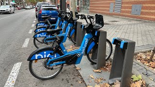 MADRID, BICICLETAS PÚBLICAS, TRANSPORTE BARATO.