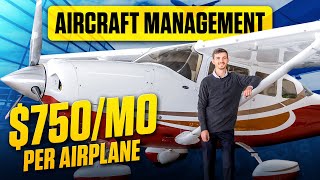 Earn $750/mo per airplane (single-engine piston) as an Aircraft Manager | Aviation Business Ideas 💡