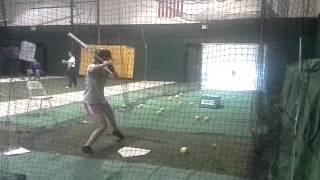 Claire Schapker c/o 2015 cage hitting