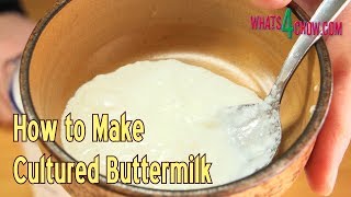 How to Make Cultured Buttermilk at Home - courtesy of Microcosm Publishing