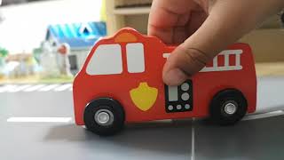 Box Full Of Toys Street Vehicles For Kids To Learn Cars Bus,Tow Truck, Garbage Truck