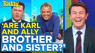 Hilarious reason young viewer thinks Karl and Ally are related | Today Show Australia