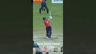 Harry Brook maiden t20i fifty. #shorts #england #t20international