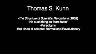 Day 1, Part 1: Thomas S. Kuhn, Paradigm Shifts, and the Bib