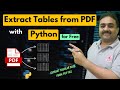 How to Extract Tables from PDF with Python | Extract Tabular Data from PDF