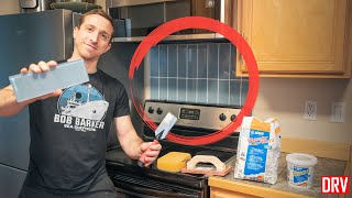 DIY Tile Backsplash Without Cutting | Budget Kitchen Upgrade