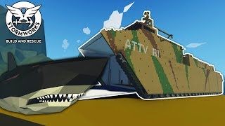 We Tried to Capture the Megalodon with an Amphibious Craft! - Stormworks Multiplayer Survival
