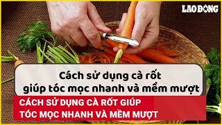 Cách sử dụng cà rốt giúp tóc mọc nhanh và mềm mượt | Báo Lao Động