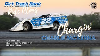 Chat with Chargin' Charlie at the Adams County Speedway after riding shotgun in his heat and feature