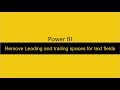 Remove Leading and Trailing Spaces for text fields power BI