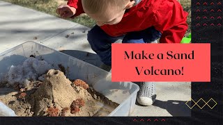 Make a Sand Volcano: A Fun STEAM project for little scientists