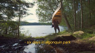 Ontario Backcountry | 6 days Canoeing in Algonquin Park