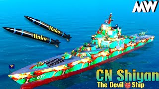 CN Shiyan: The Most Overpowered Ship With 2x Mako Loadout In Modern Warships gameplay !