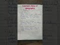 learners diary of geography chapter industry