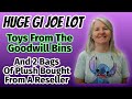 Huge GI Joe Haul, Toys From The Goodwill Bins, & 2 Bags Of Plush Bought From Another Reseller