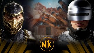 Mortal Kombat 11 - Scorpion Vs Robocop (Very Hard)