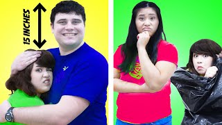 TALL VS SHORT PEOPLE CHALLENGE| AWKWARD SITUATION & CRAZY LIFE HACKS BY CRAFTY HACKS PLUS