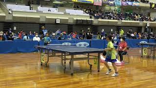 【カブ女子】垣原柚花 vs 大塚莉心｜全農杯 2022年全日本卓球選手権大会｜第1ステージ