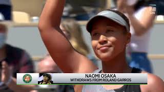 Naomi Osaka Withdraws From Roland Garros 2021