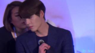 [HD Fancam] 140404 Kim Woobin said \