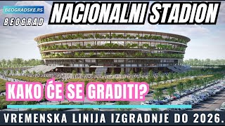 KAKO ĆE SE GRADITI DO 2026. NACIONALNI STADION SRBIJE (ANIMACIJA SA VREMENSKOM LINIJOM)