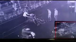 Satara | Bike accident road cctv video