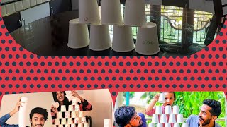 unboxing dude roshen 's vlog കളിച്ച കളി ഞങ്ങൾ കളിച്ചു cup stacking game #shorts