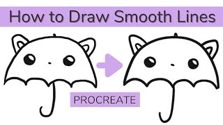2 Quick & Easy Ways to Draw Smooth Lines on Procreate | Step by Step Tutorial | Procreate Beginners