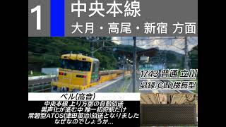 【常磐型ATOS】初狩駅 1番線 発車ベル 「発車ベル(高音)」