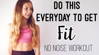 Get Fit at Home! 10 min HIIT Cardio Workout (no jumping & no equipment)