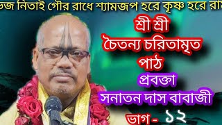 ভাগ-১২ শ্রী শ্রী চৈতন্য চরিতামৃত পাঠ, সনাতন দাস বাবাজী, রজনী বাবা আশ্রম, বৃন্দাবন ।