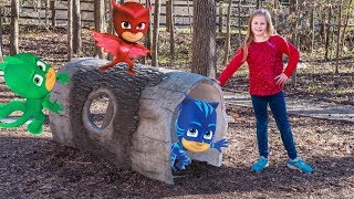 PJ Masks and Mickey Mouse Surprise Egg Hunts with the Assistant