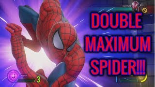 MVCI - SPIDER-MAN DOUBLE MAXIMUM SPIDER COMBO!!!