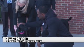 Anderson Co. Sheriff's Office receives K9 for crimes against children