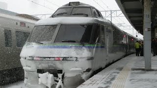 クリスタルExp JR北海道 函館本線 キハ183-5101 臨時特急「北斗88号」 森→七飯通過 9088D