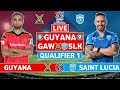 CPL 2024 Live: Guyana Amazon Warriors v Saint Lucia Kings Live | GAW vs SLK Live Scores & Commentary