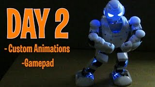 ALPHA 1S - Day 2: CUSTOM ANIMATIONS \u0026 GAME PAD - Review - Intelligent Robot like Cozmo!