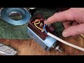 how to replace a power cord on a vintage 1950s pinnock sewing machine u0026 repair a cracked foot pedal