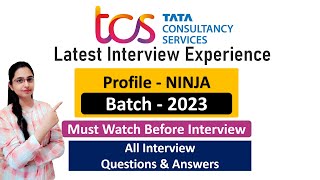 TCS 2023 Interview Experience: Here's What They Asked | Batch-2023 | TR + HR + MR