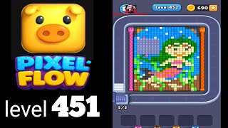 Pixelflow level 451 Guide Walkthrough Solution