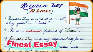 10 lines on republic day in english | republic day essay in english | short essay on republic day