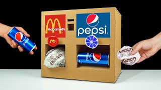 How to Make McDonald's and Pepsi Vending Machine from Cardboard