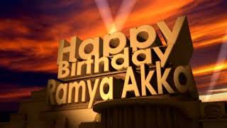 Happy Birthday Ramya Akka