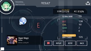 [Malody] - (Memme - Hyper Magic) (4K Extra Lv.28) (Acc 97.02%) (Judge E) (Full Combo)