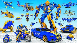 Multi Robot Car Dino Transformation Game 2023 - Android Gameplay