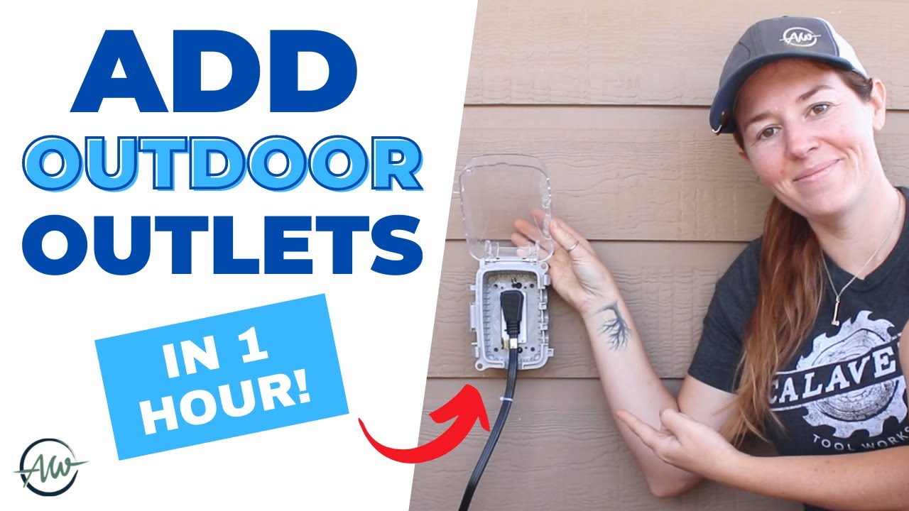 How To Add An Outdoor GFCI Outlet | Easy DIY In One Hour! - YouTube