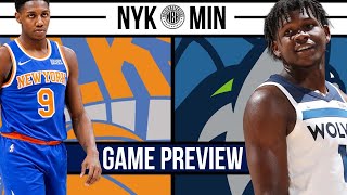 New York Knicks vs Minnesota Timberwolves Game Preview