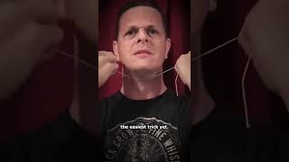 Magic Trick Revealed String In Neck