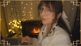 ⭐ASMR Study With Me, YOU CAN! 💜 [Sub] Full Pomodoro Session